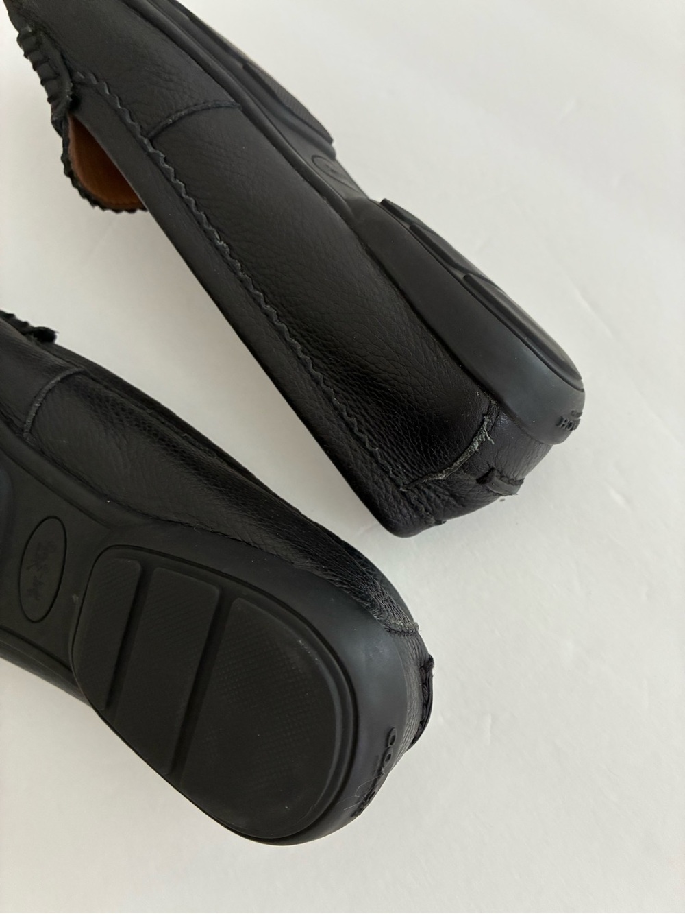Coach Black Leather Loafers - Picture 2 of 3